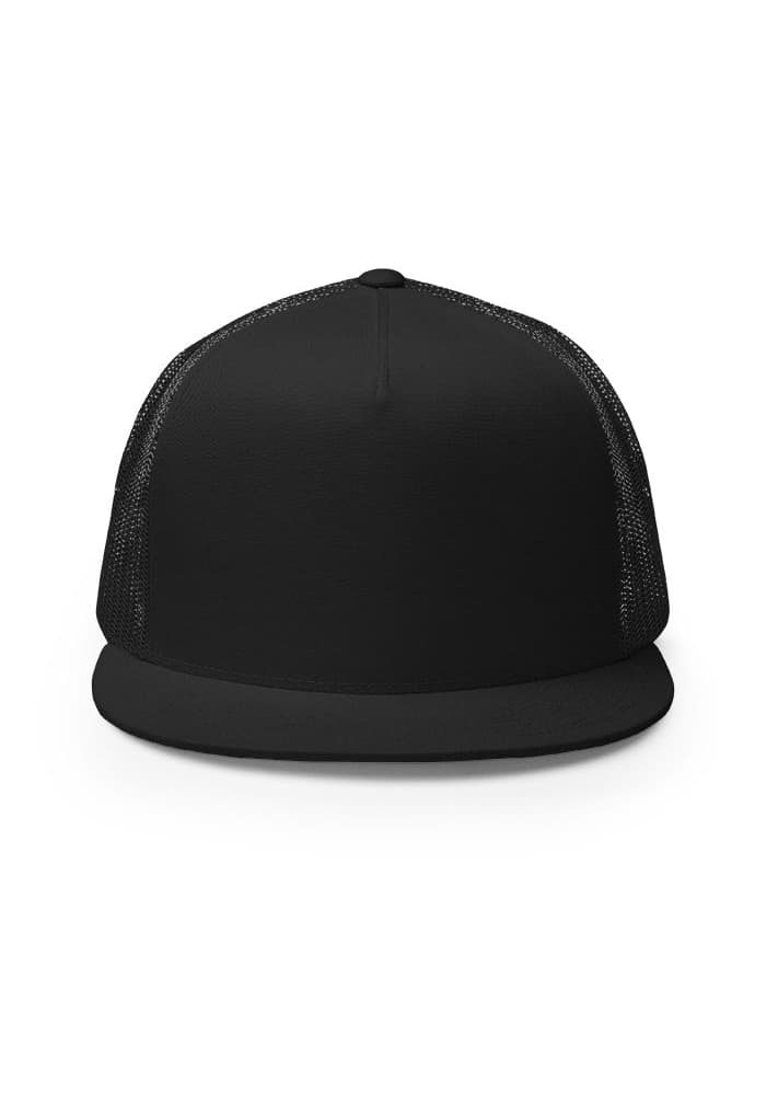5 Panel Trucker Cap | Yupoong 6006 – Black