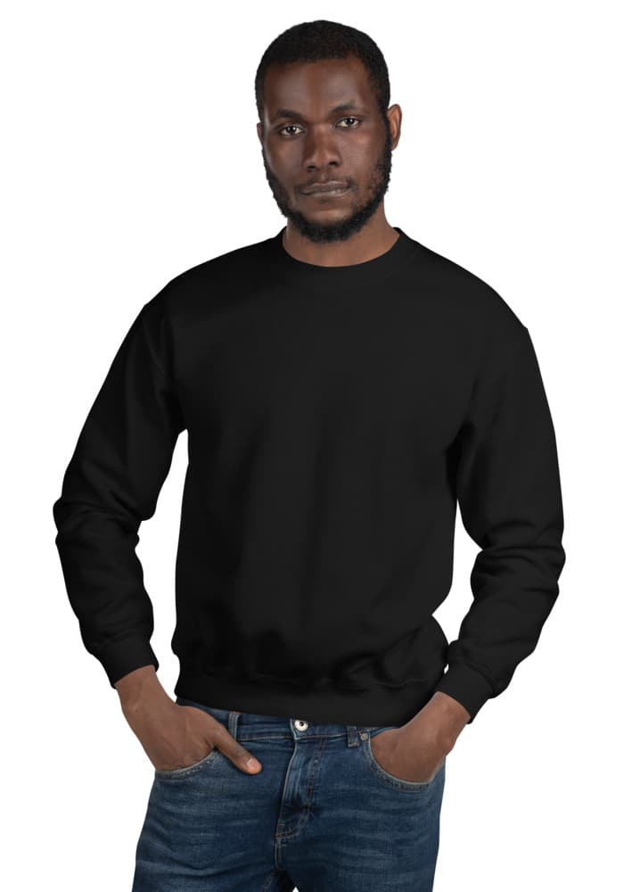 Unisex Crew Neck Sweatshirt | Gildan 18000 – Black