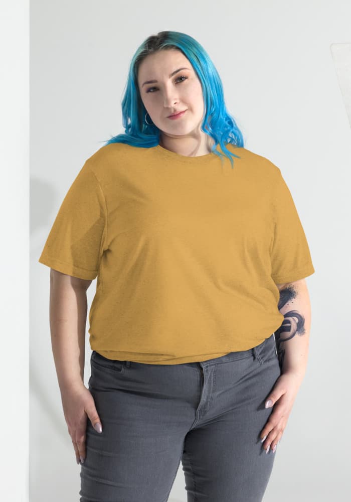 Unisex Tri-Blend T-Shirt | Bella + Canvas 3413 – Mustard Triblend