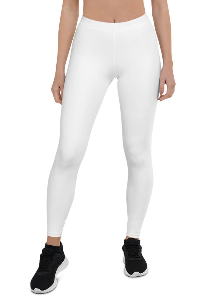 All-Over Print Leggings – White