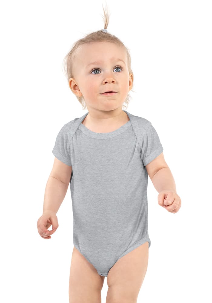Baby Short Sleeve Bodysuit | Rabbit Skins 4400 – Heather