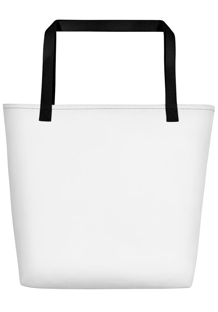 All-Over Print Large Tote Bag w/ Pocket – Black