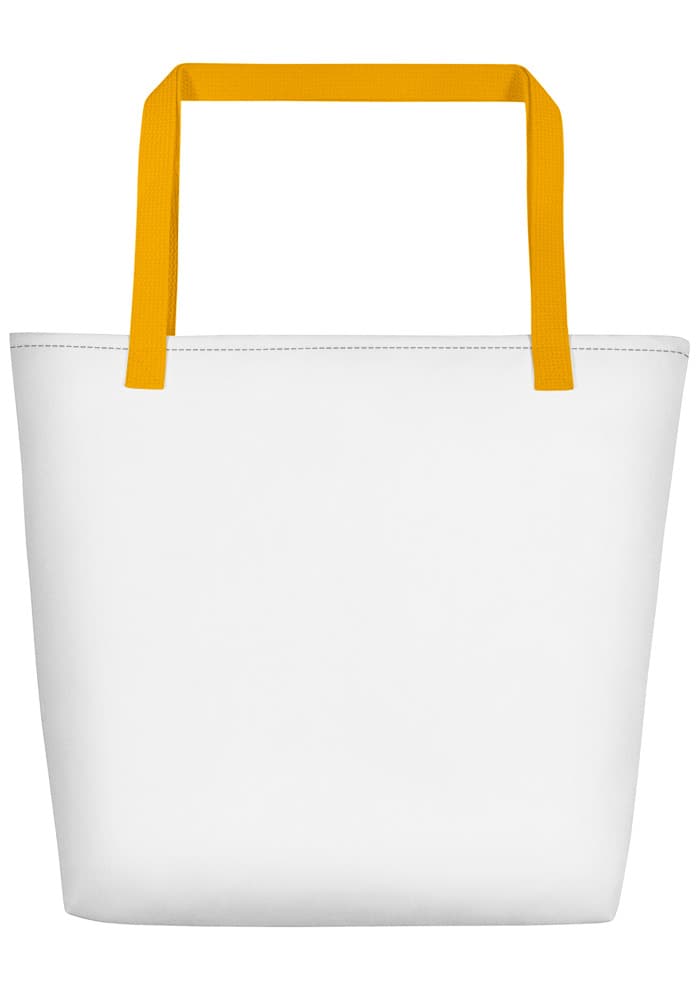 All-Over Print Large Tote Bag w/ Pocket – Yellow