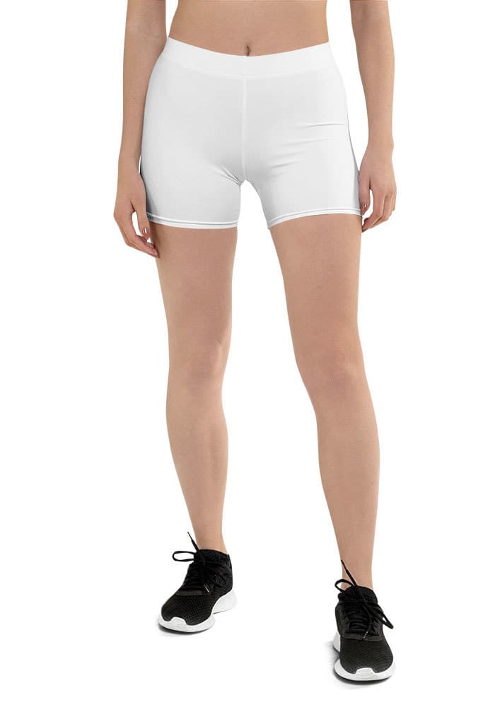 All-Over Print Shorts – White