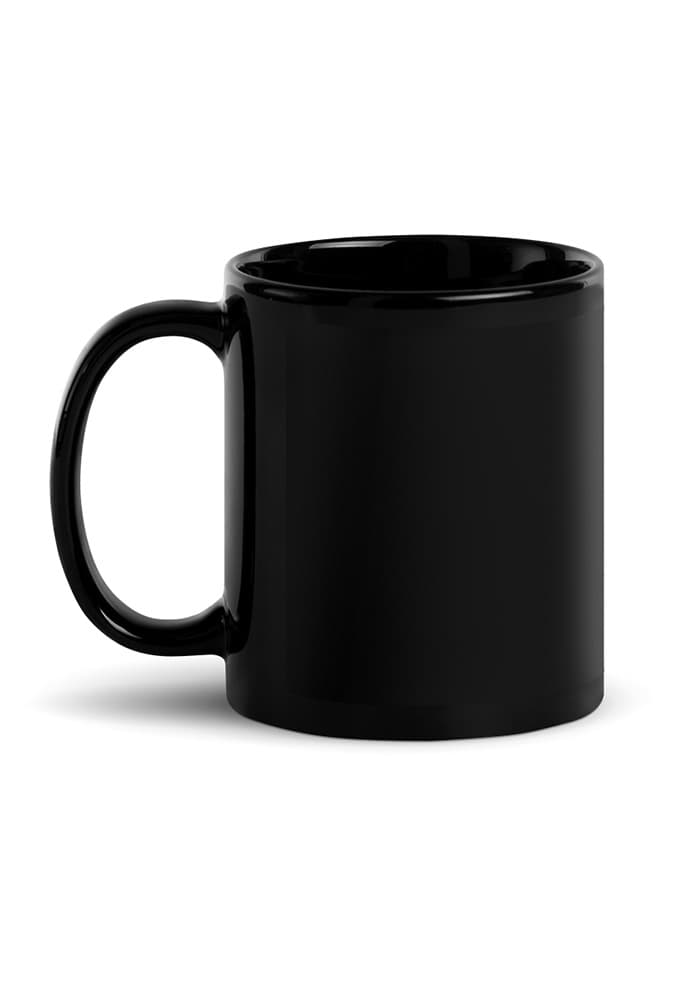 Black Glossy Mug – Black