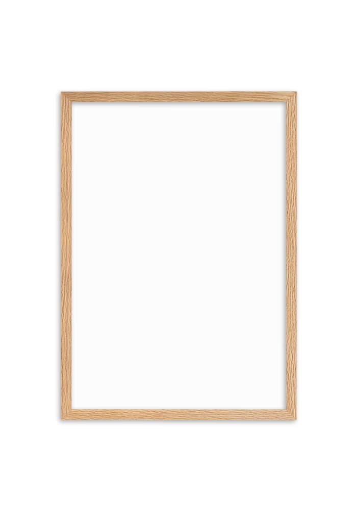 Enhanced Matte Paper Framed Poster (cm) – Oak