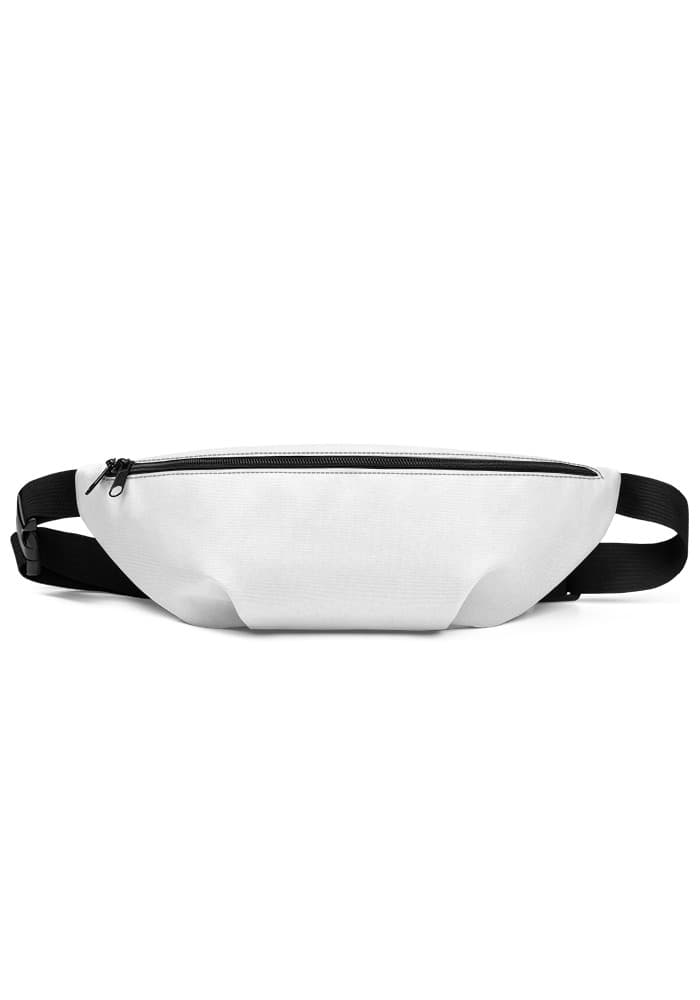 All-Over Print Fanny Pack – White