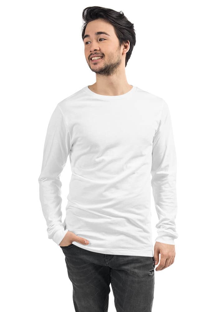 Unisex Long Sleeve Tee | Bella + Canvas 3501 – White