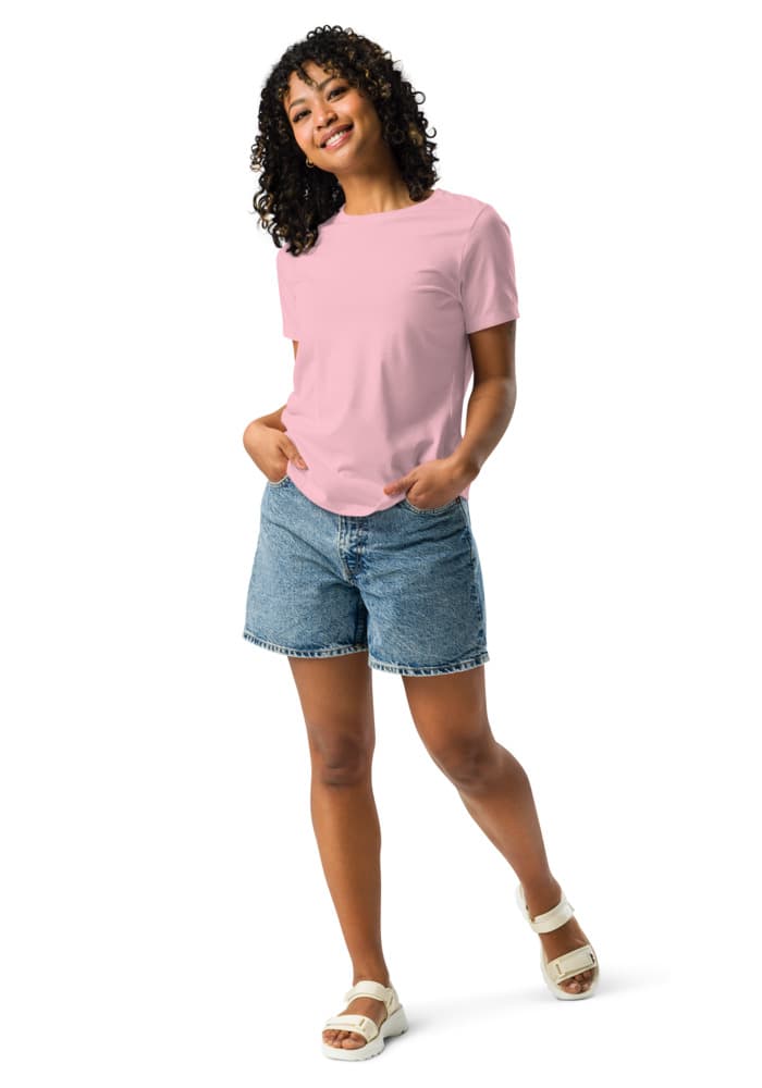 Women's Relaxed T-Shirt | Bella + Canvas 6400 – Pink