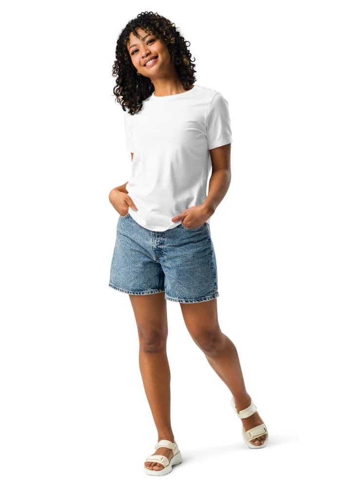 Women's Relaxed T-Shirt | Bella + Canvas 6400 – White