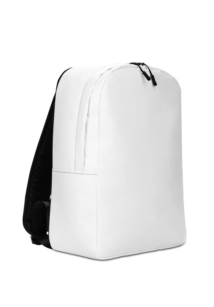 All-Over Print Minimalist Backpack – White