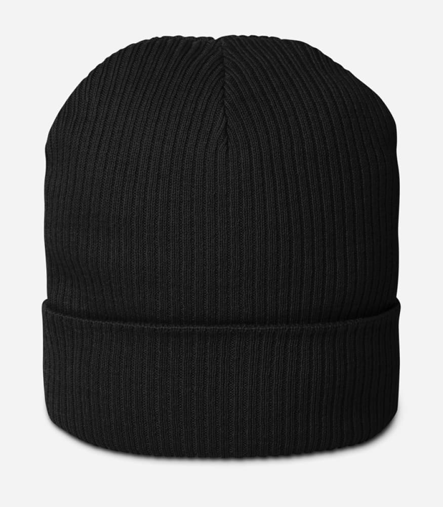 Organic Ribbed Beanie | Atlantis – Black