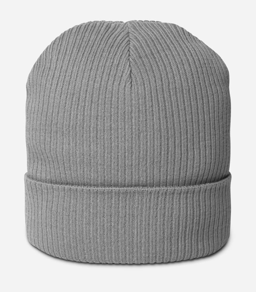 Organic Ribbed Beanie | Atlantis – Light Grey