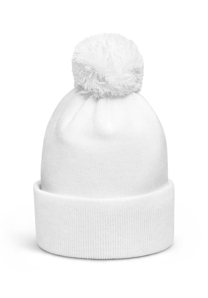 Pom-Pom Beanie | Beechfield B426 – White