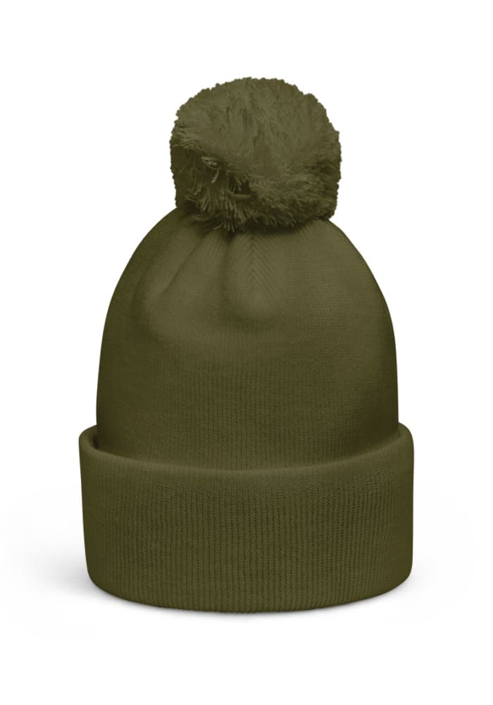 Pom-Pom Beanie | Beechfield B426 – Moss Green
