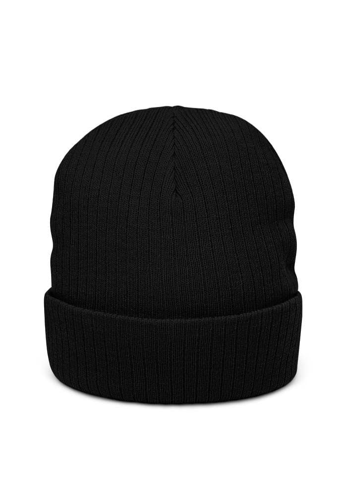 Ribbed Knit Beanie | Atlantis – Black