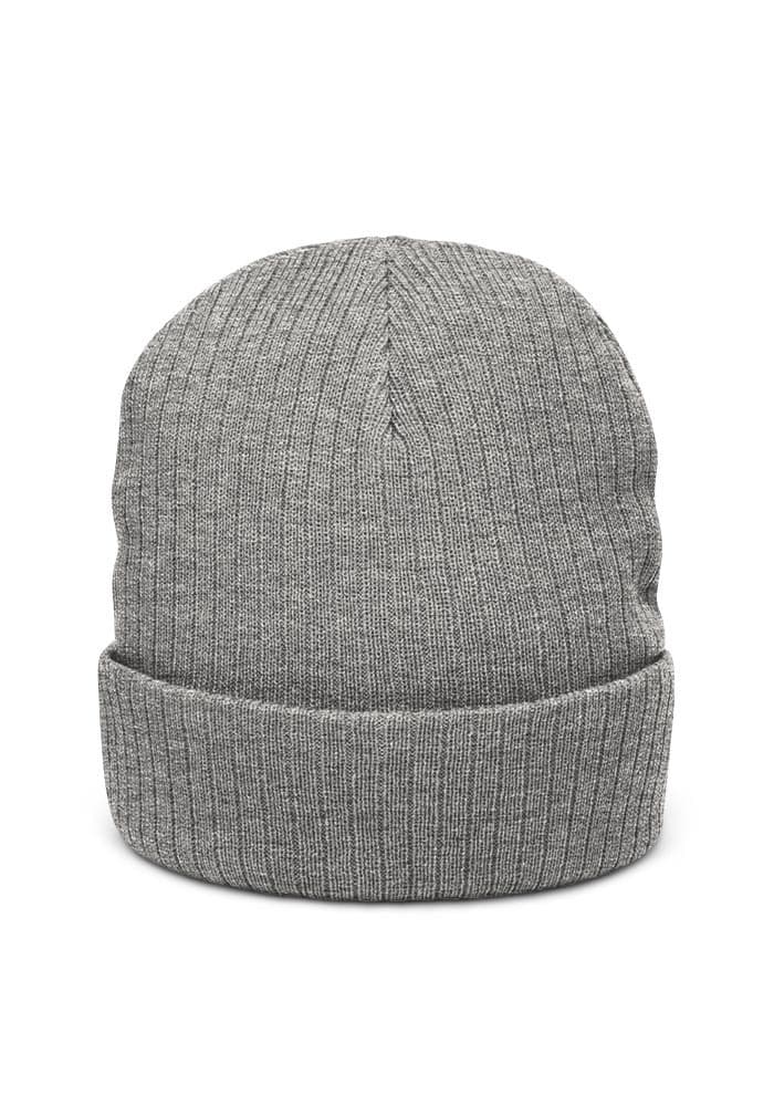 Ribbed Knit Beanie | Atlantis – Light Grey Melange