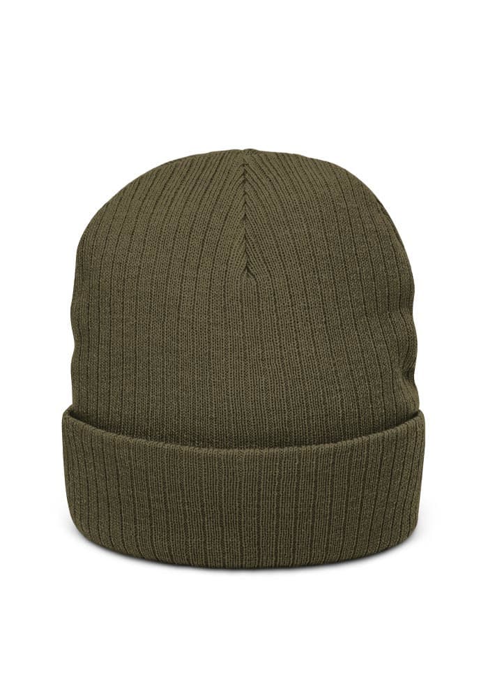 Ribbed Knit Beanie | Atlantis – Olive