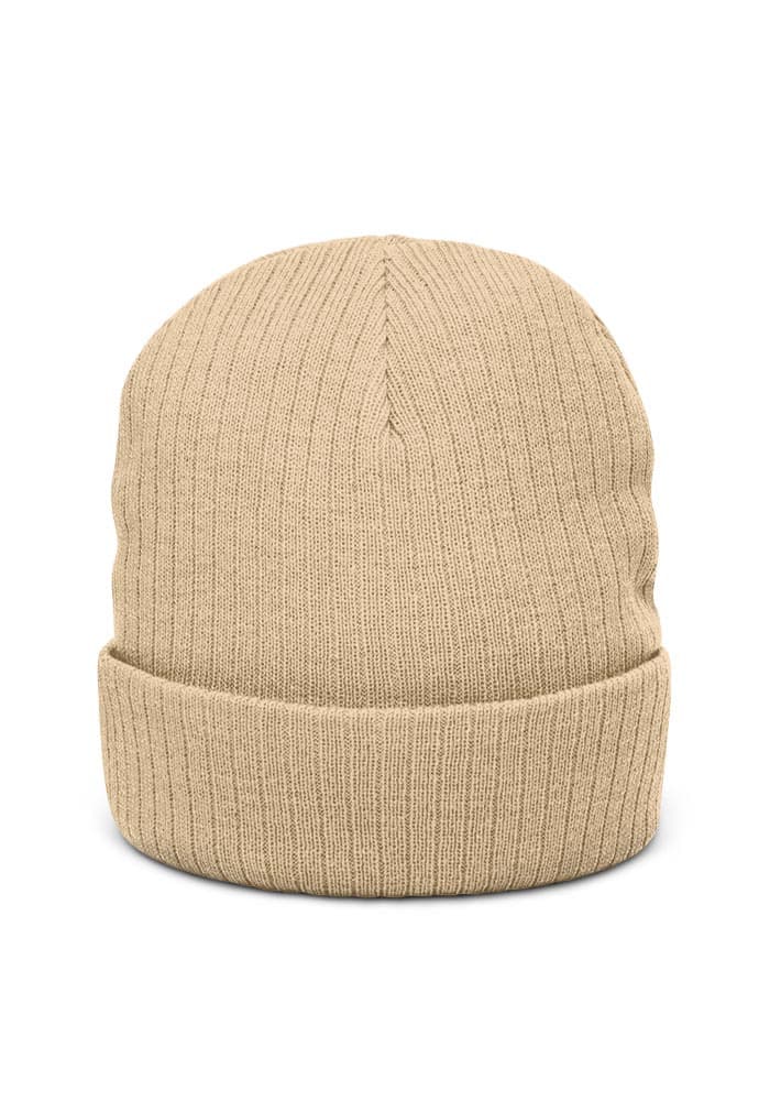 Ribbed Knit Beanie | Atlantis – Beige