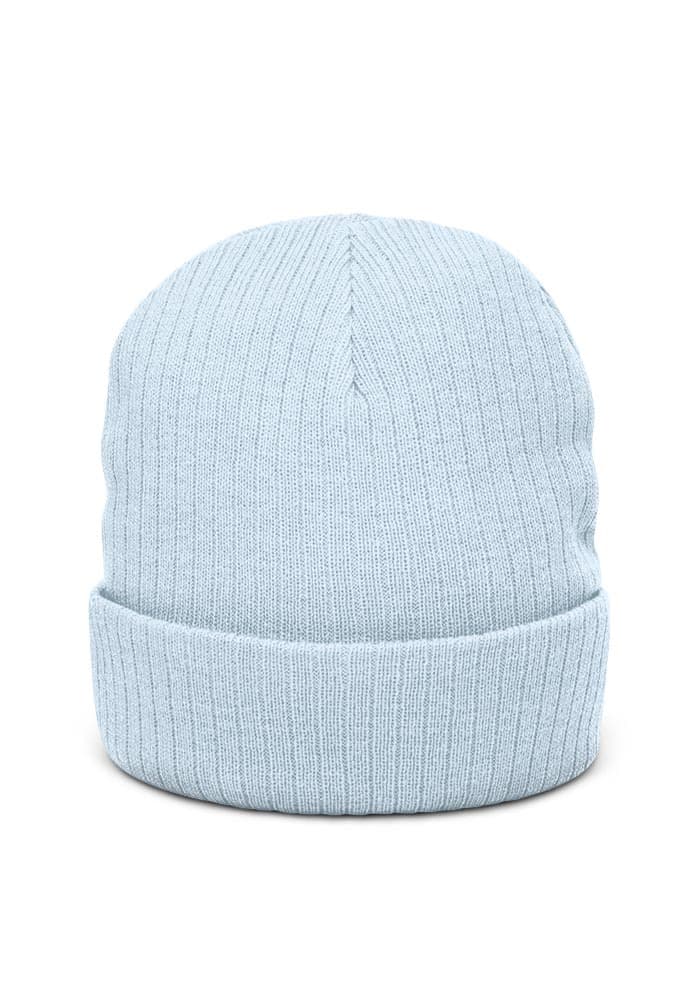 Ribbed Knit Beanie | Atlantis – Light Blue