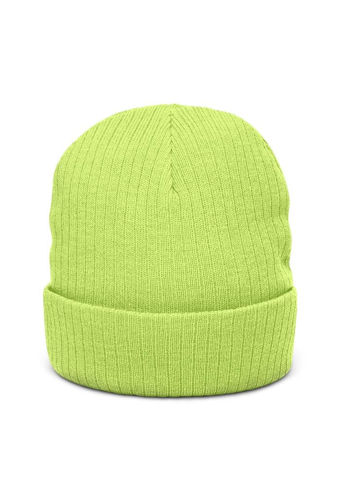 Ribbed Knit Beanie | Atlantis – Acid Green