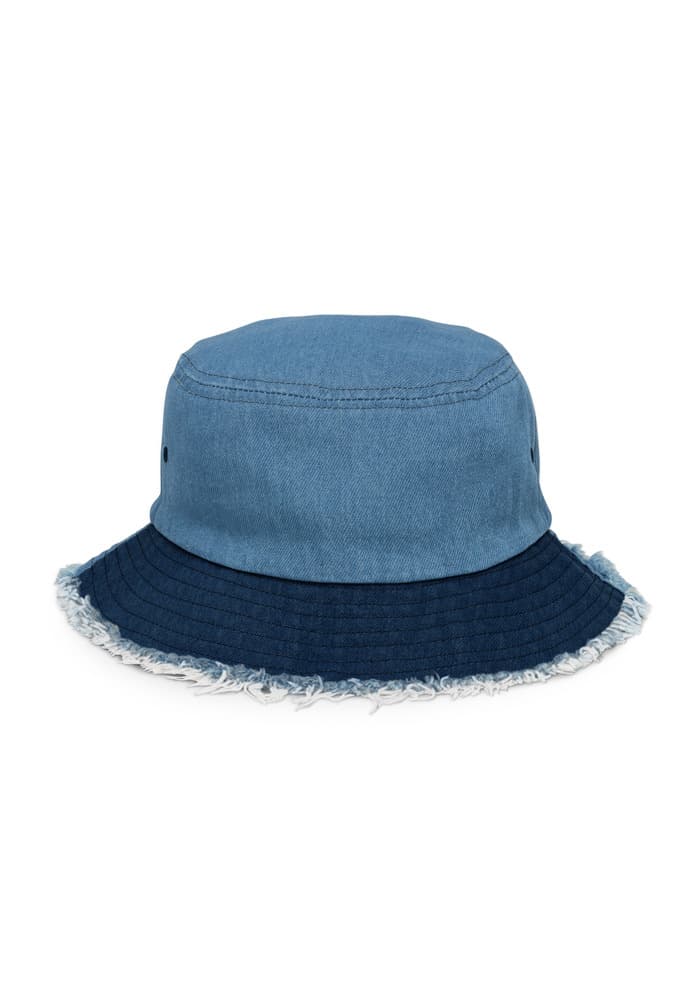Distressed Denim Bucket Hat – Classic / Light Denim