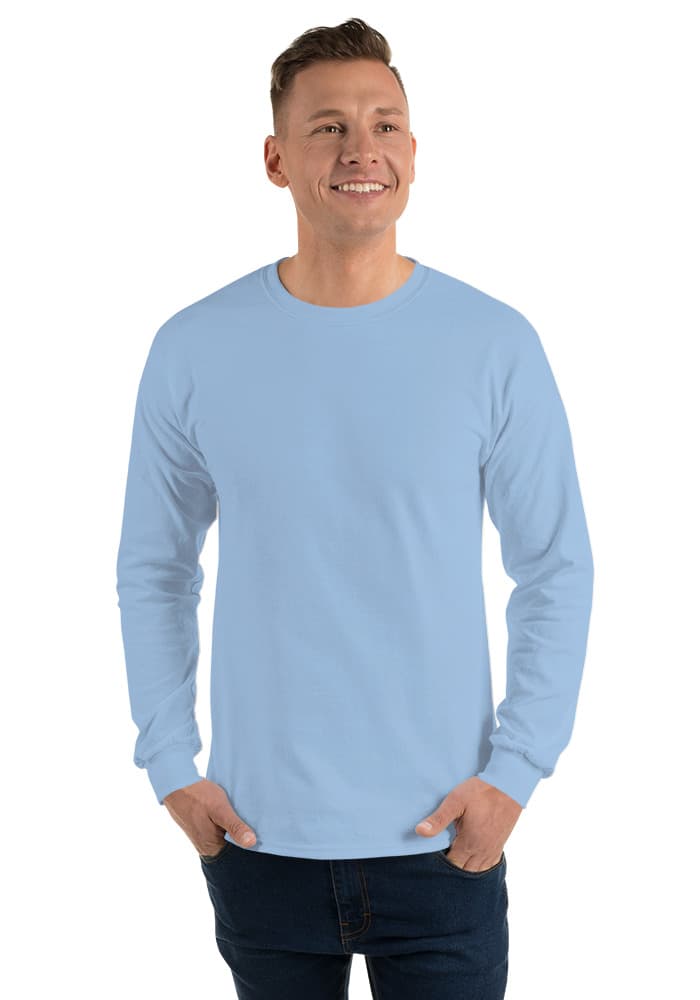 Unisex Long Sleeve Shirt | Gildan 2400 – Light Blue