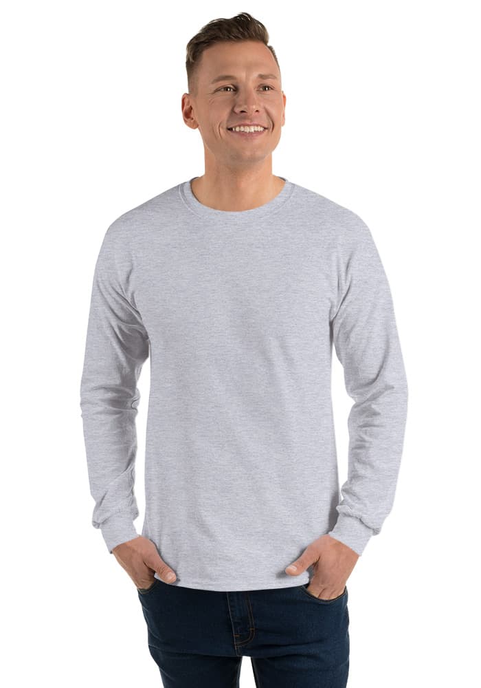 Unisex Long Sleeve Shirt | Gildan 2400 – Sport Grey