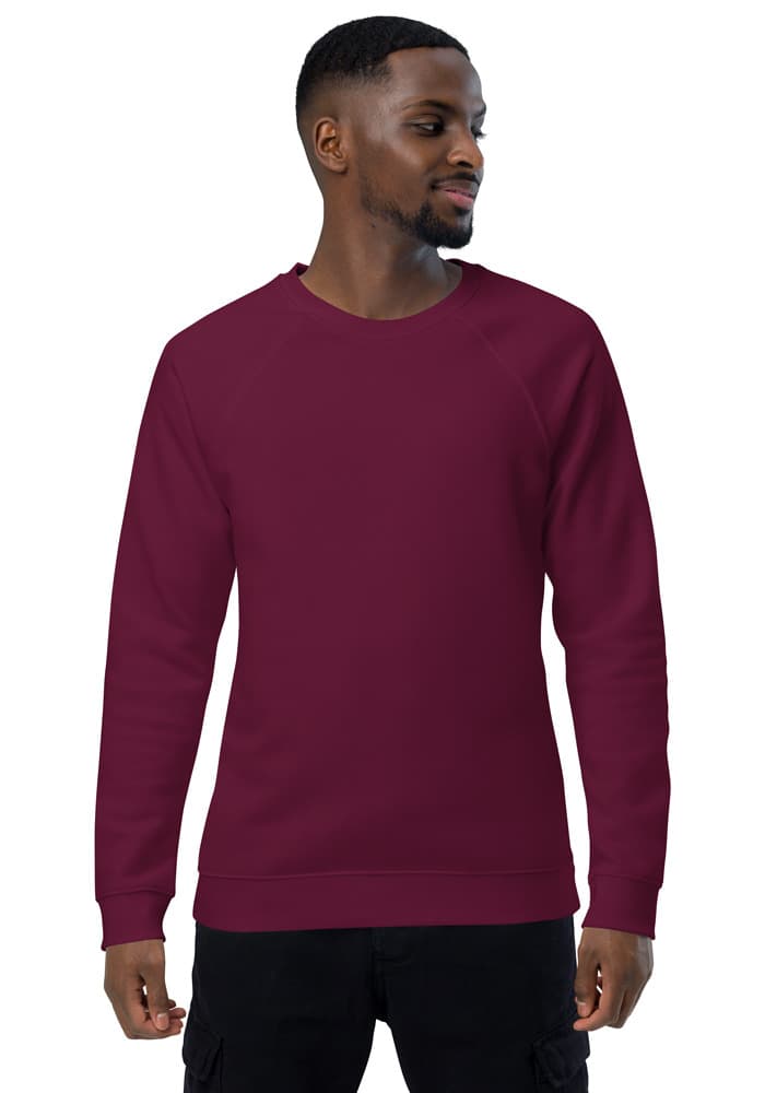 Unisex Organic Raglan Sweatshirt | SOL'S 03567 – Burgundy
