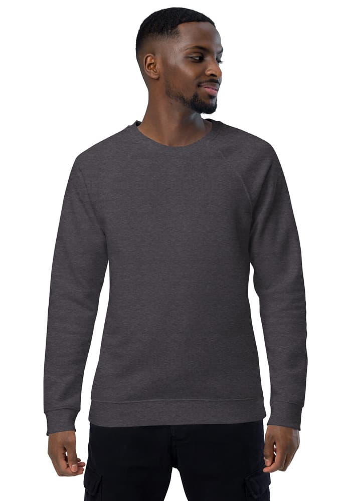Unisex Organic Raglan Sweatshirt | SOL'S 03567 – Charcoal Melange