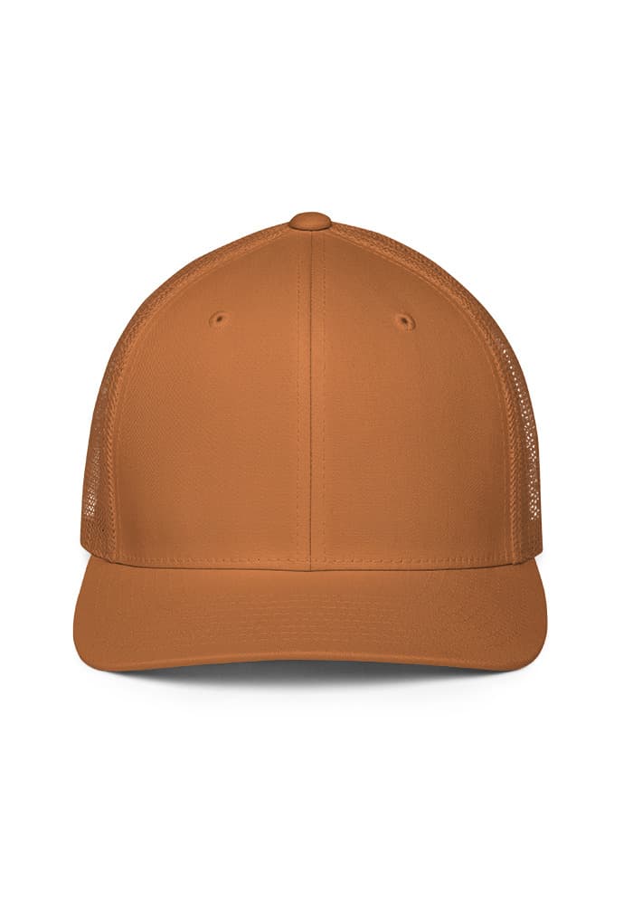 Closed-Back Trucker Cap | Flexfit 6511 – Caramel