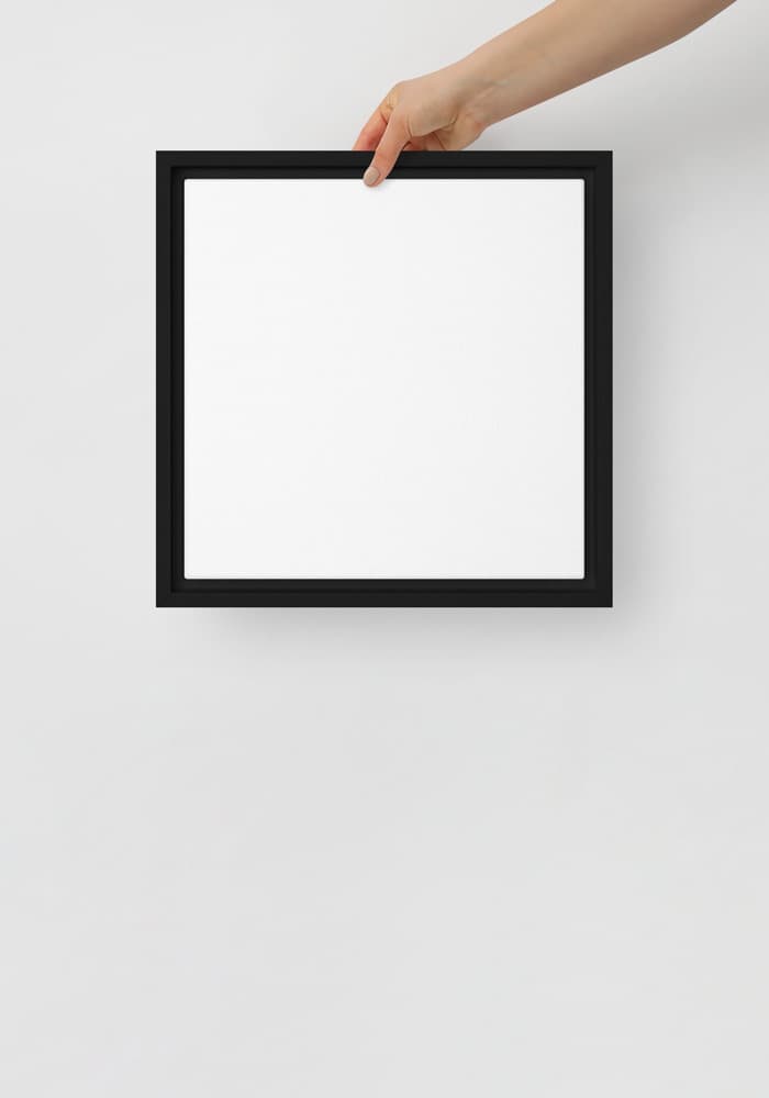 Framed Canvas (in) – Black