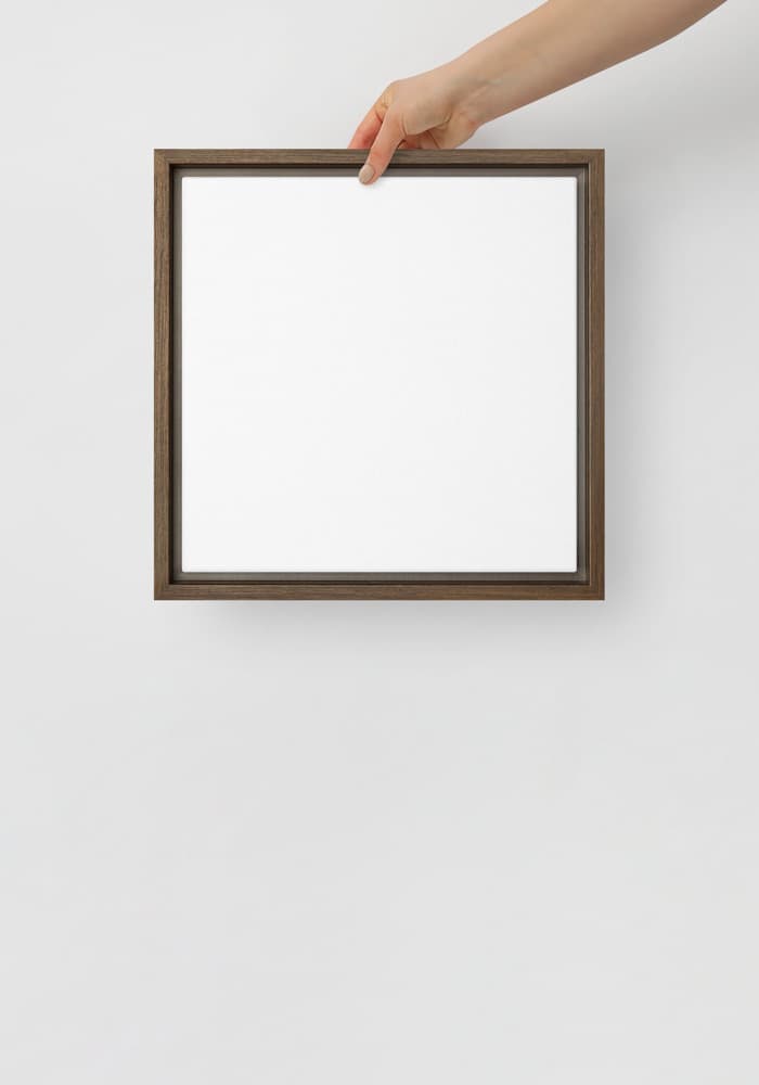 Framed Canvas (in) – Brown