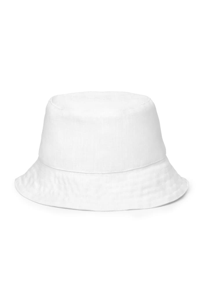 All-Over Print Reversible Bucket Hat – White
