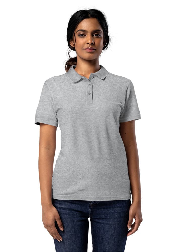 Women's Pique Polo Shirt | Gildan 64800L – Sport Grey
