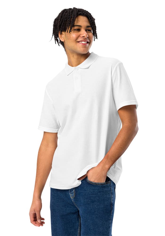 Unisex Pique Polo Shirt | Gildan 64800 – White