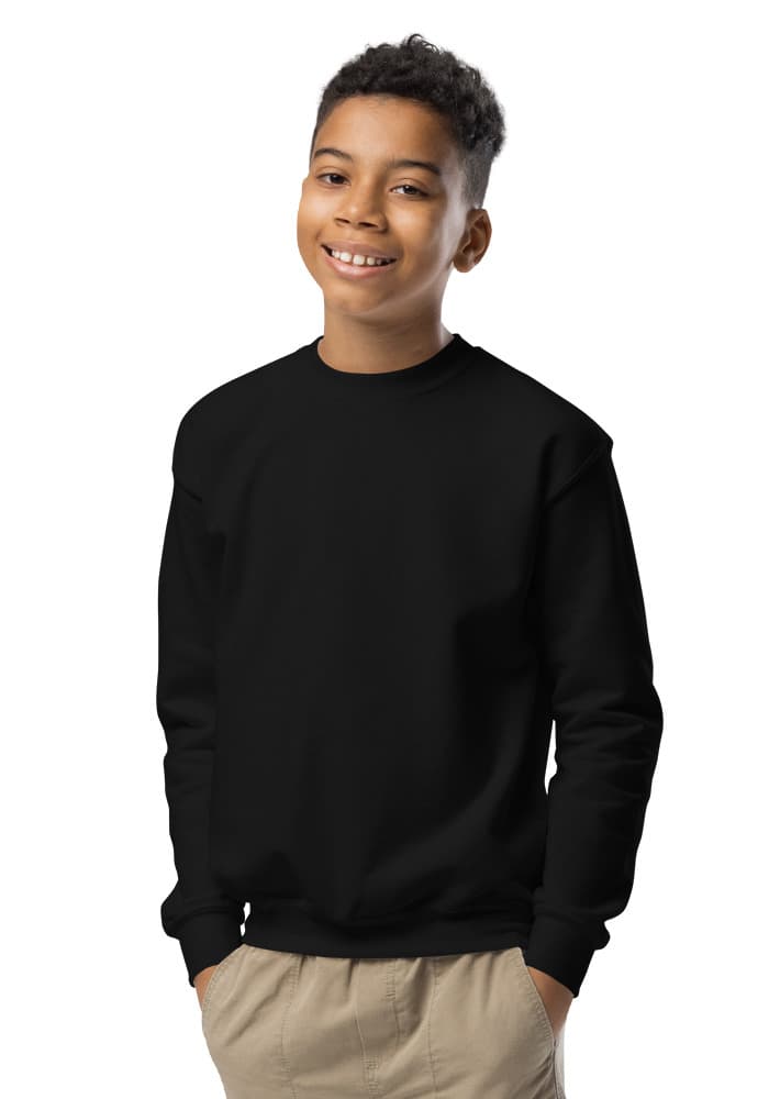Youth Crew Neck Sweatshirt | Gildan 18000B – Black