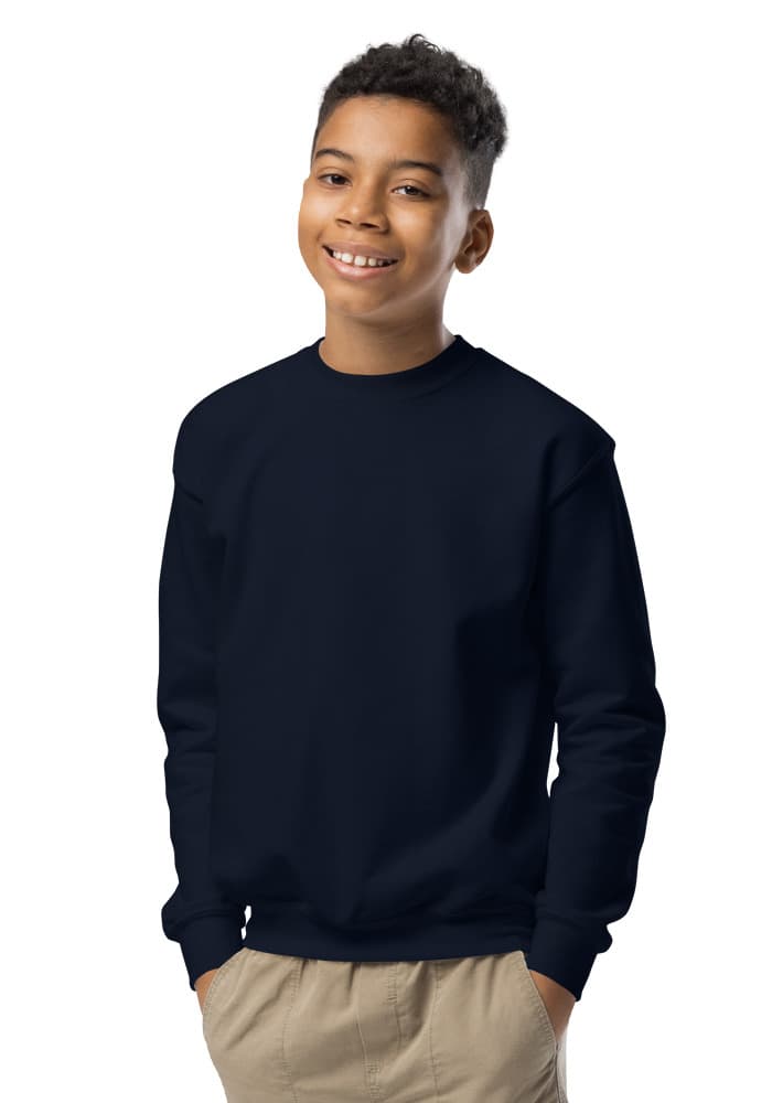 Youth Crew Neck Sweatshirt | Gildan 18000B – Navy