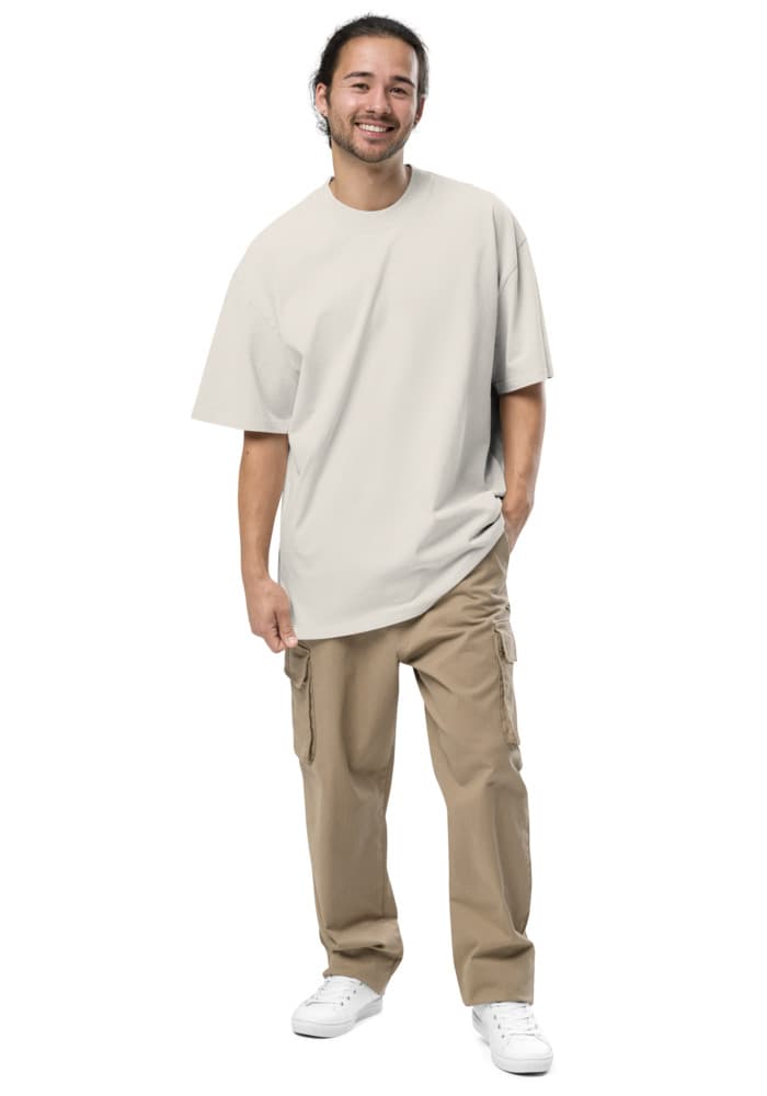 Men's Oversized Faded T-Shirt | AS Colour 5082 – Faded Bone