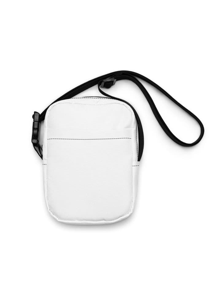 All-Over Print Utility Crossbody Bag – White