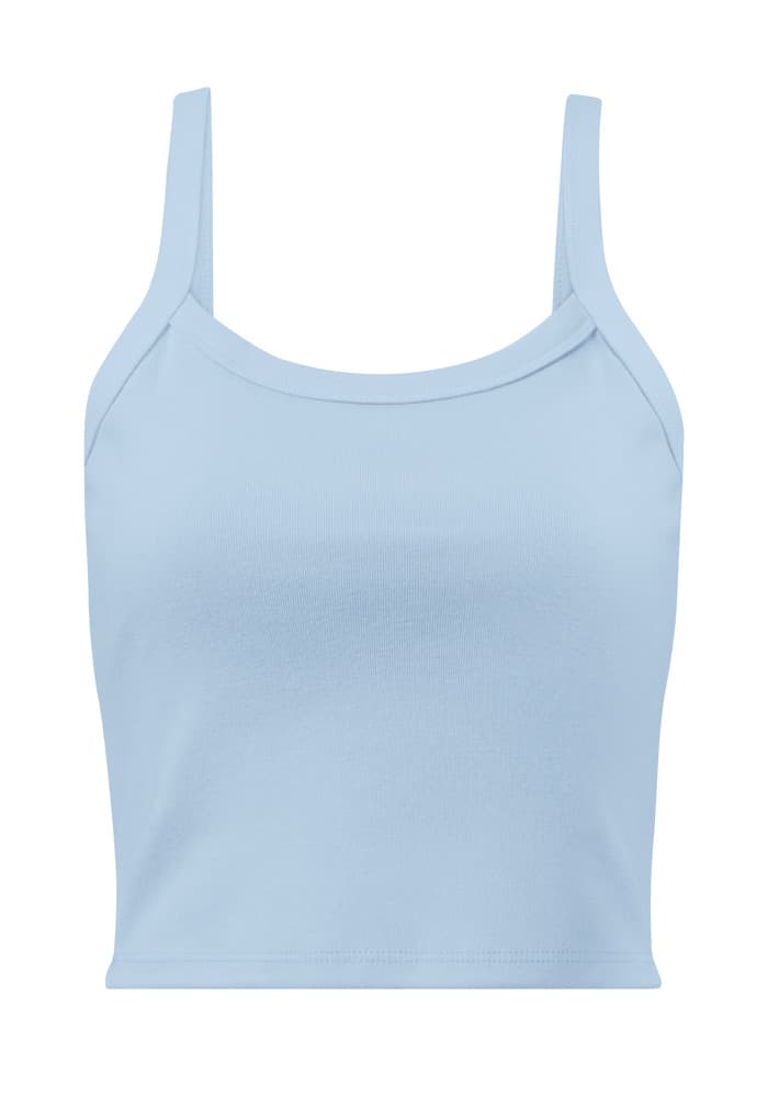 Women's Micro-Rib Tank Top | Bella Canvas 1012 – Solid Baby Blue Blend