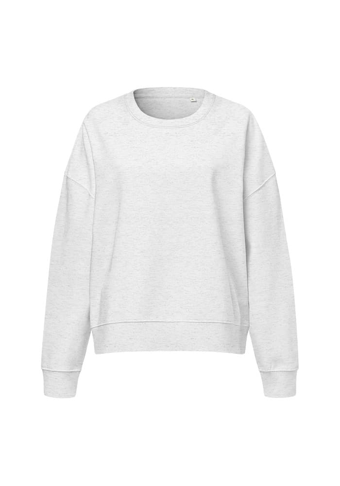 Women's Organic Crew Neck Stella Alma Sweatshirt | Stanley/Stella SASW036 – Cool Heather Grey