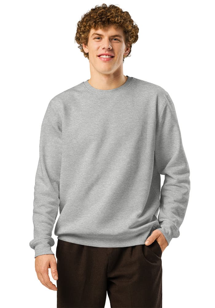 Unisex Organic Mid-Weight Roller Sweatshirt | Stanley/Stella SASU010 – Heather Grey