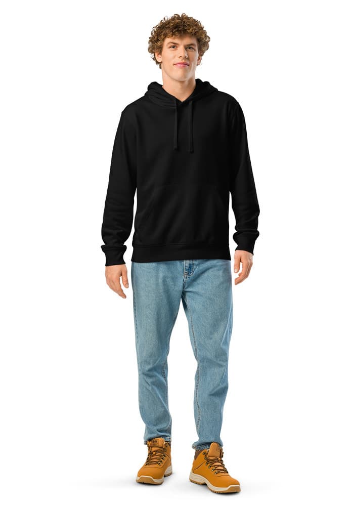 Unisex Organic Mid-Weight Drummer 2.0 Hoodie | Stanley/Stella SASU009 – Black