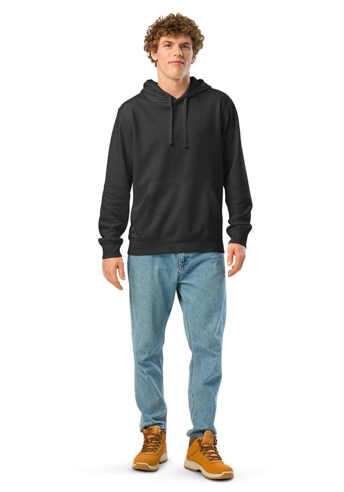 Unisex Organic Mid-Weight Drummer 2.0 Hoodie | Stanley/Stella SASU009 – Dark Heather Grey