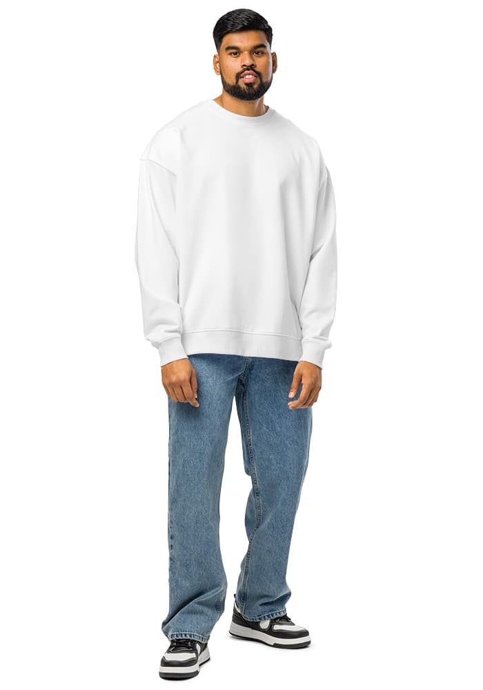 Unisex Organic Oversized Raddler 2.0 Sweatshirt | Stanley/Stella SASU025 – White