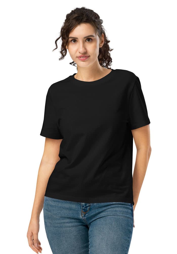 Women's Organic Ribbed Neck Stella Muser T-Shirt | Stanley/Stella SATW002 – Black