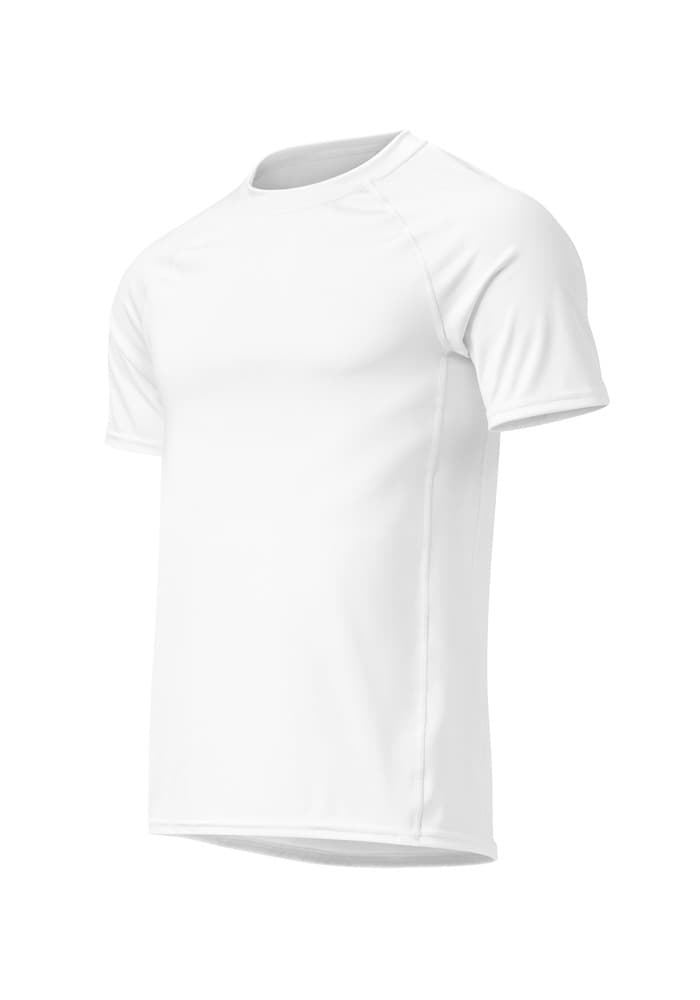 All-Over Print Men's Recycled Short Sleeve Rash Guard – White
