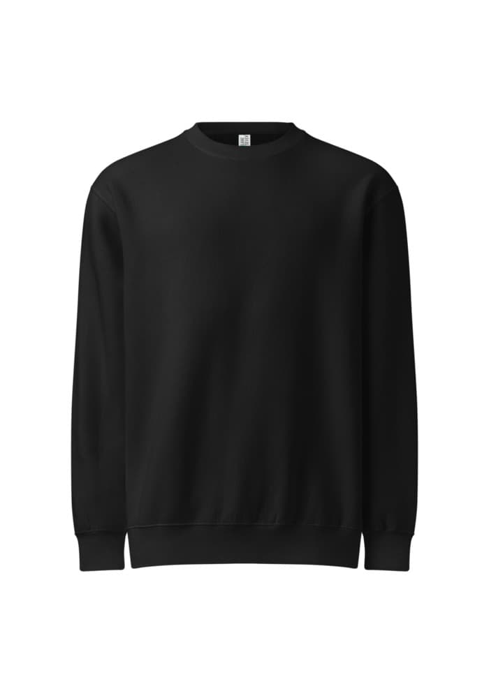 Unisex Premium Crew Neck Sweatshirt | Lane Seven LS14004 – Black