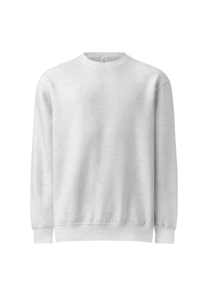 Unisex Premium Crew Neck Sweatshirt | Lane Seven LS14004 – Heather Grey